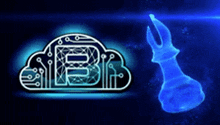 a cloud with the letter b on it and a chess piece
