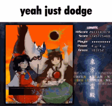 Touhou Just Dodge GIF - Touhou Just Dodge Yeah Just Dodge GIFs