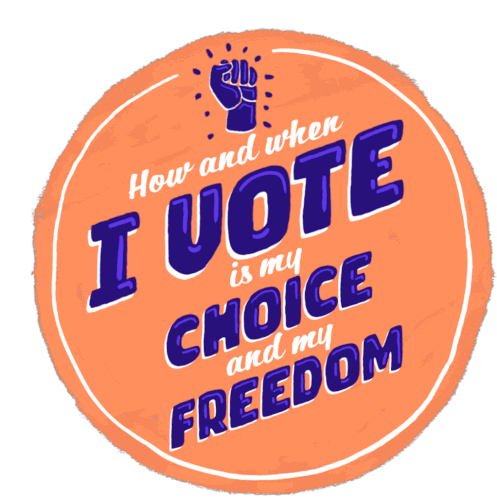 How And When I Vote My Choice Sticker - How And When I Vote My Choice My Freedom Stickers