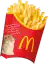 a bag of mcdonald 's french fries with a cat on it .