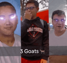 Three Goats 3 Goats GIF - Three Goats 3 Goats Rashad Stew Connor GIFs