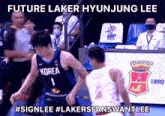 Hyunjung Lee Lee Lakers GIF - Hyunjung Lee Hyunjung Lee GIFs