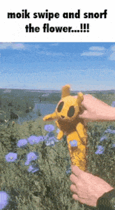 Moik Swipe And Snorf The Flower Monk GIF
