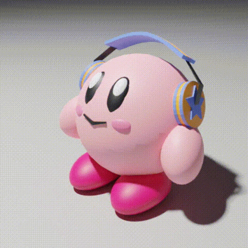 Kirby Kirby Dance GIF - Kirby Kirby Dance Headphone - Discover & Share GIFs