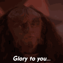 Glory To You And Your House Gowron GIF - Glory To You And Your House Gowron Star Trek GIFs