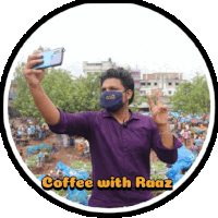 Selfie Coffee Sticker - Selfie Coffee Raaz Stickers