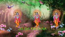 Good Morning Jai Sh Krishna GIF - Good Morning Jai Sh Krishna Change Colors GIFs