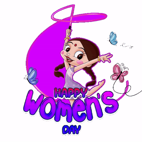 Happy Womens Day Chutki Sticker - Happy womens day Chutki Chhota bheem -  Discover & Share GIFs