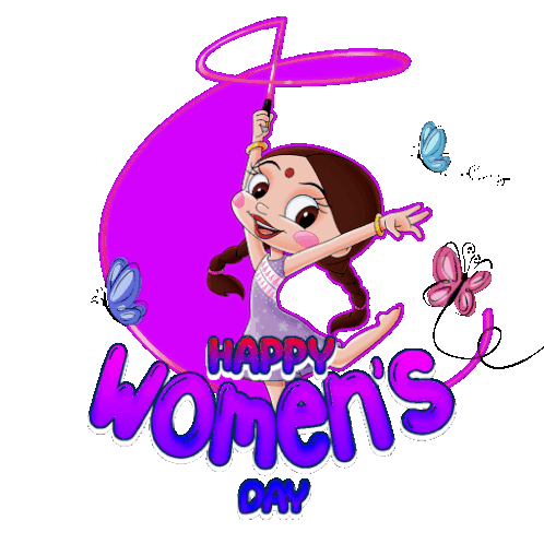 Happy Womens Day Chutki Sticker - Happy Womens Day Chutki Chhota Bheem Stickers