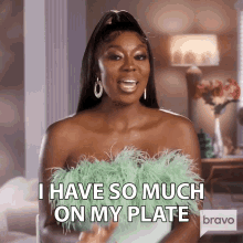 I Have So Much On My Plate Real Housewives Of Potomac GIF - I Have So Much On My Plate Real Housewives Of Potomac I Have A Lot Of Problem GIFs