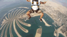 Skydiving Over Dubai GIF - Extreme Sky Diving Dubai GIFs