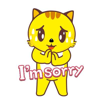 Yellow Cat Sticker - Yellow Cat Big Eyes Stickers