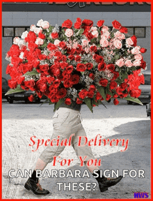 Flower Delivery Special Delivery GIF - Flower Delivery Special Delivery Roses GIFs