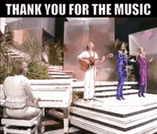 Abba Thank You For The Music GIF - Abba Thank You For The Music Sweden GIFs