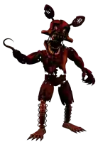 five nights at freddy 's nightmare foxy has a hook in his hand