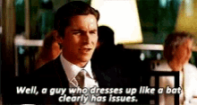 Batman Clearly Has Issues GIF - Batman Clearly Has Issues Christian Bale GIFs
