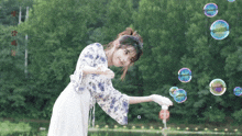 Iu Playing With Bubbles GIF - Iu Playing With Bubbles GIFs