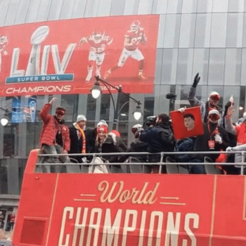 Patrick Mahomes Chugs Beers, Dances During Chiefs Super Bowl Parade