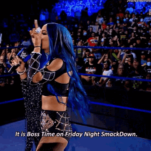 Sasha Banks It Is Boss Time GIF - Sasha Banks It Is Boss Time Friday Night GIFs