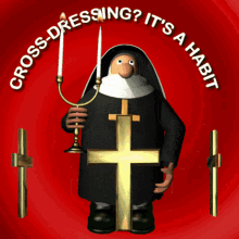 Cross Dressing Nun GIF - Cross Dressing Nun Cross GIFs