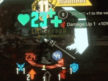 a screenshot of a video game with the number 234 in the upper left corner
