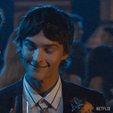 a man in a suit says thanks for the tip on a netflix ad