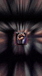 a poster for metal fury shows a fist breaking through a box