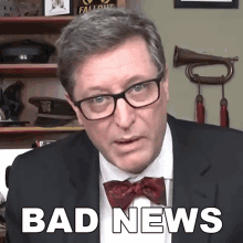 Bad News Lance Geiger GIF - Bad News Lance Geiger The History Guy GIFs