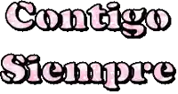 contigo siempre is written in pink and black on a white background