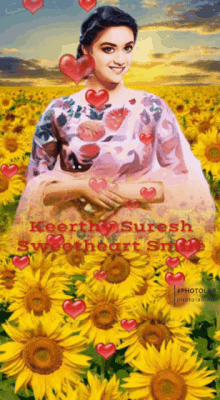 Love Keerthy Suresh GIF - Love Keerthy Suresh Sweetheart Smile GIFs