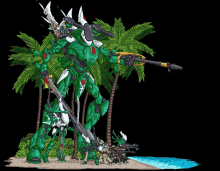 eldar beach warhhammer40k eldars wraith palmtree