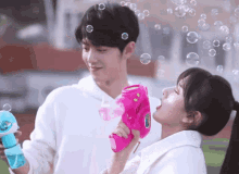 Xiao Zhan Bubbles GIF - Xiao Zhan Bubbles Blowing Bubbles GIFs