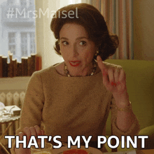 That'S My Point Rose Weissman GIF - That'S My Point Rose Weissman The Marvelous Mrs Maisel GIFs