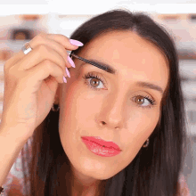 Fixing The Brows Shea Whitney GIF - Fixing The Brows Shea Whitney Doing Eyebrow Makeup GIFs