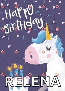 Hi Happy Birthday GIF - Hi Happy Birthday Unicorn GIFs