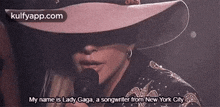 My Name Is Lady Gaga, A Songwriter From New York City.Gif GIF - My Name Is Lady Gaga A Songwriter From New York City Clothing GIFs