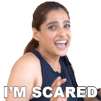 I'M Scared Priya Bapat Sticker - I'M Scared Priya Bapat Pinkvilla Stickers