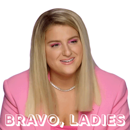 Bravo Ladies Meghan Trainor Sticker - Bravo Ladies Meghan Trainor Well Done Stickers