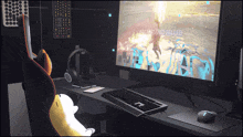 a computer monitor displays a game that says nightlord filled
