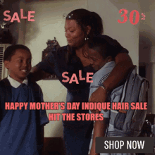 Happy Mothers Day Hair Sale GIF - Happy Mothers Day Hair Sale Virgin Hiar GIFs