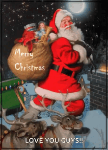 Merry Christmas Santa Claus GIF - Merry Christmas Santa Claus Hohoho GIFs