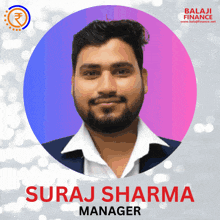 a man with the name suraj sharma on the bottom