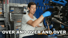 Over And Over And Over Aaron Colton GIF - Over And Over And Over Aaron Colton Motorcyclist Magazine GIFs