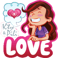 Love Cute Sticker - Love Cute Kawaii Stickers