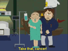 Take That Cancer GIF - Cancer South Park Punch GIFs