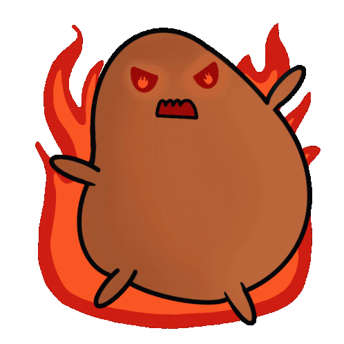 Angry Fire Sticker - Angry Fire Stickers