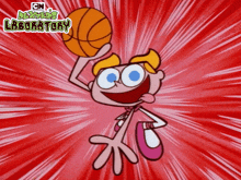going for a dunk dee dee kat cressida dexters laboratory playing basketball