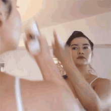 Spraying Face Mists Marissa Rachel GIF - Spraying Face Mists Marissa Rachel Skincare GIFs