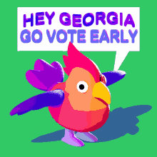 Hey Georgia Go Vote Early Bird GIF - Hey Georgia Go Vote Early Bird Early Bird GIFs