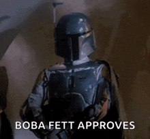 Boba Fett Star Wars GIF - Boba Fett Star Wars Nod GIFs